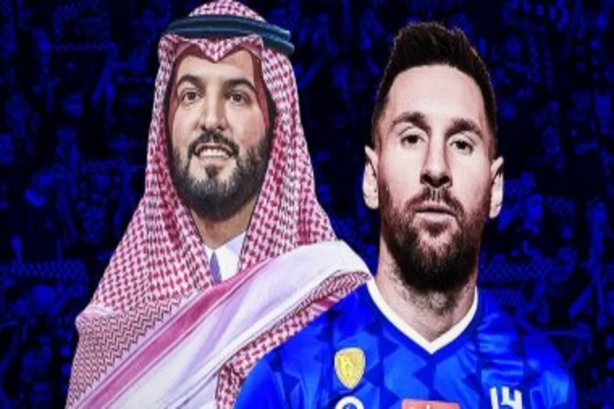 ميسي وفهد بن نافل رئيس الهلال