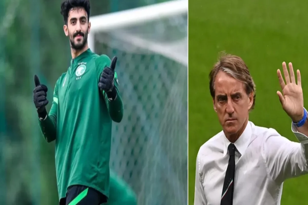 مانشيني مدرب منتخب السعودية والعقيدي 