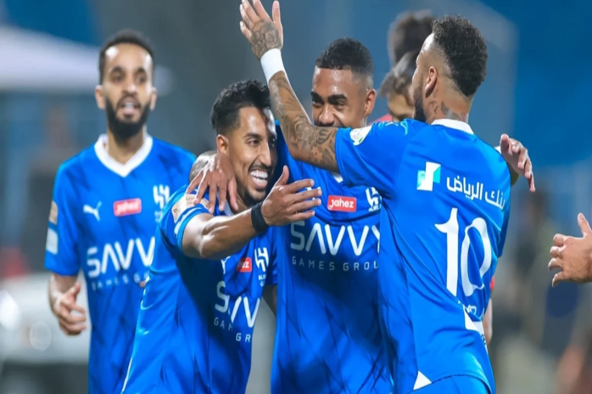 سالم الدوسري ونيمار جونيور ومالكوم ومحمد البريك - الهلال