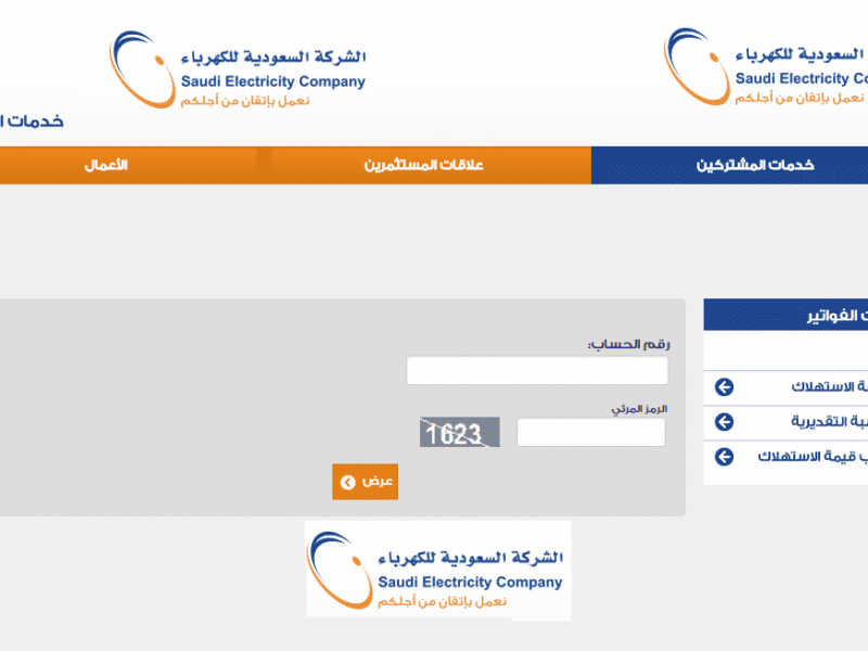 فاتورة الكهرباء